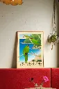 Affiche "Kakariki" Bird collection Nouvelle Zélande