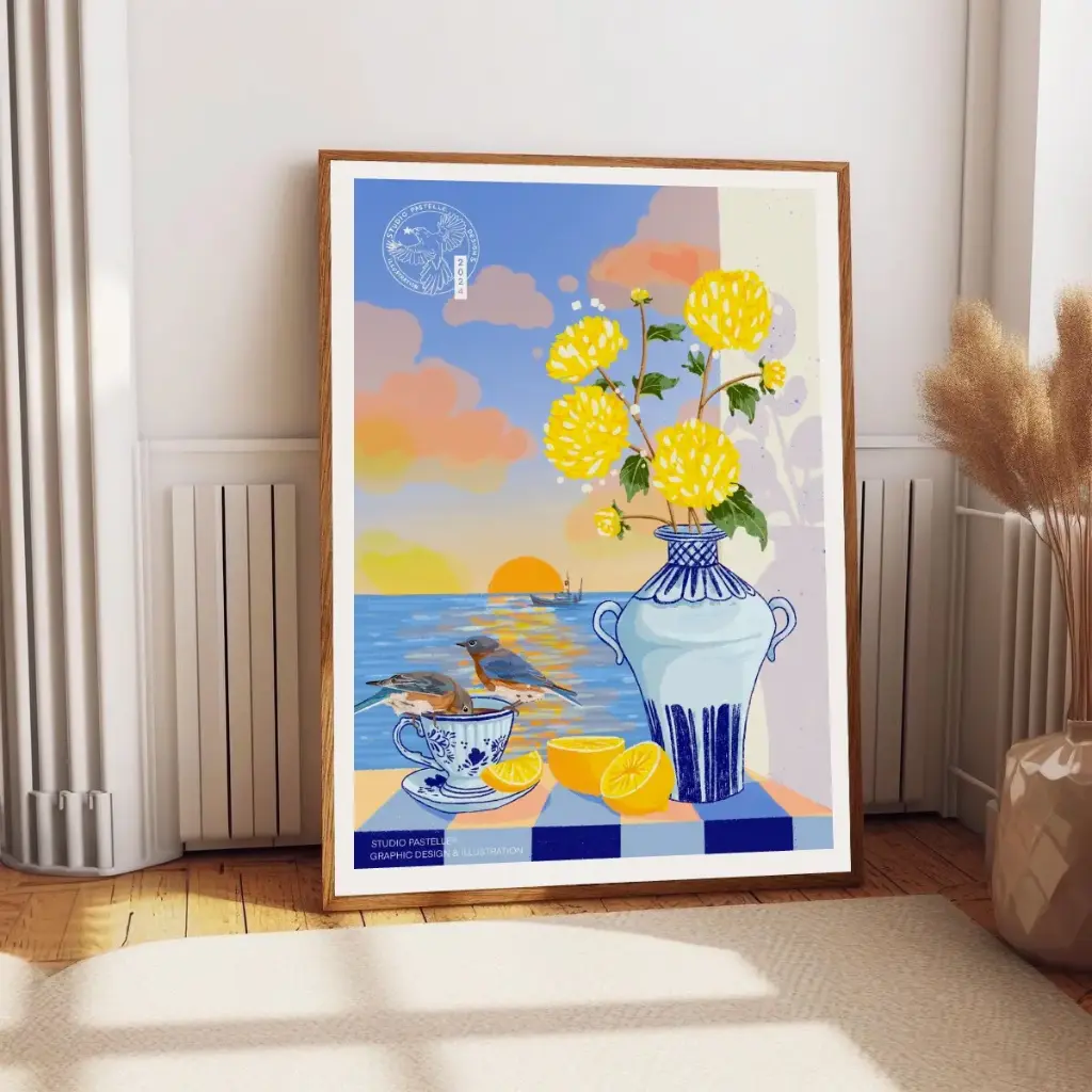 Affiche Phu Quoc "Bouquet au coucher du soleil"