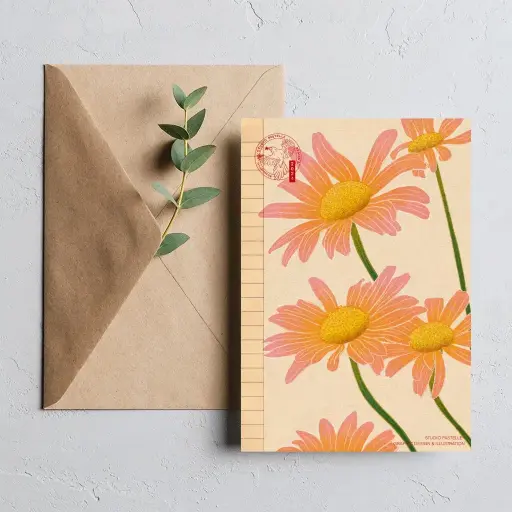 Carte postale "Rose pétale"