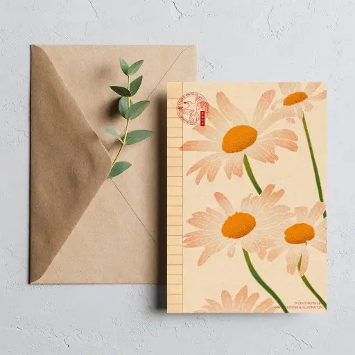 Carte postale "Fleur Blanche"